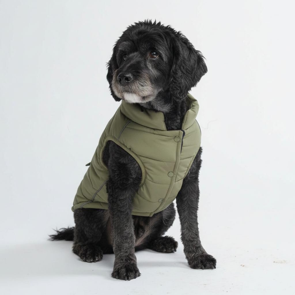 Waterproof and Windproof Fleece-lined Dog Coat