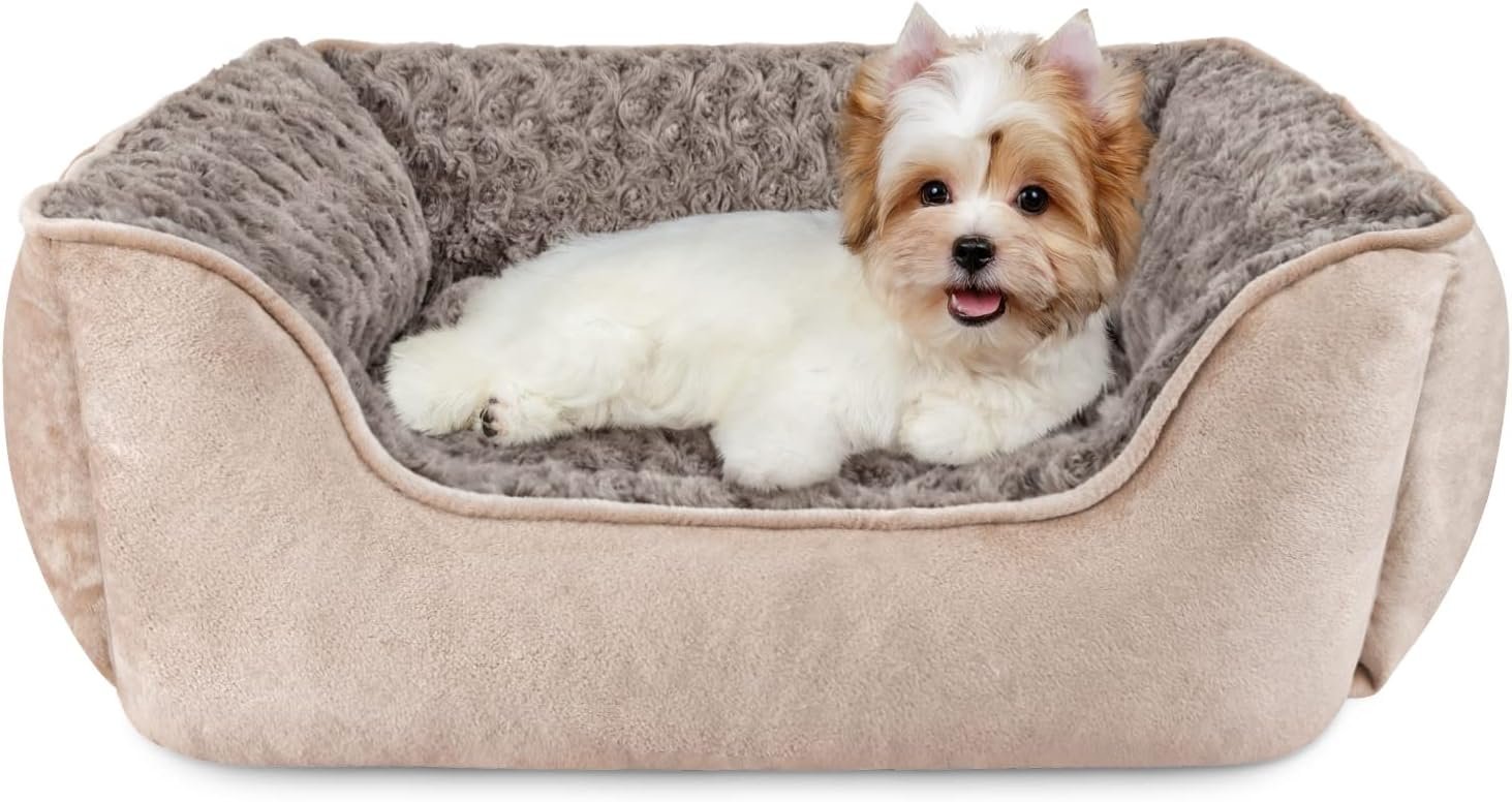 Rectangular dog bed, suitable for large, medium and small dogs, machine washable.