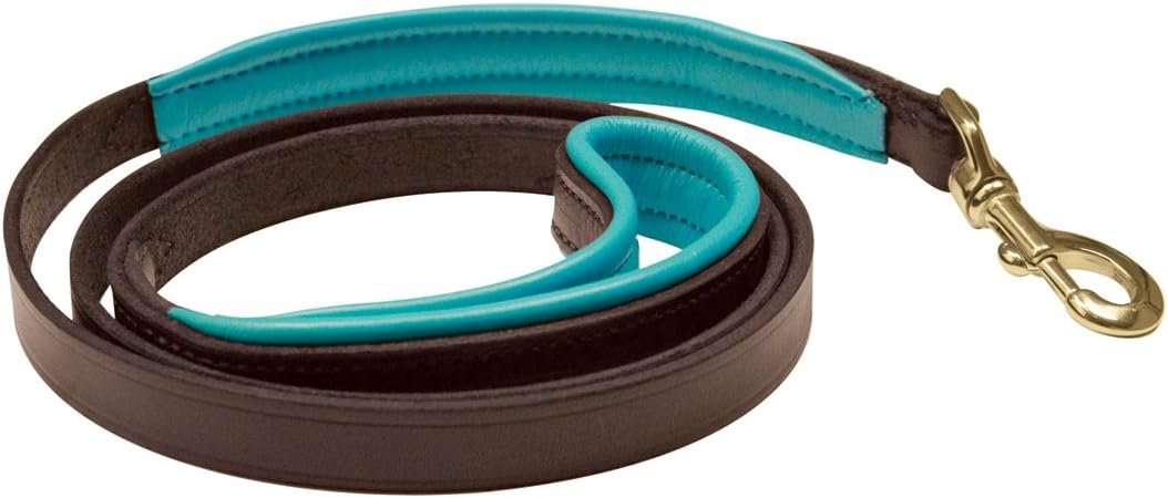 Narrow Padded Leather Dog Leash - Image 2