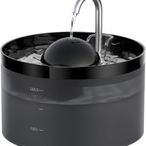 108oZ Cat Water Fountain, Pet Waterer Fountain with Ultra Silent Pump, Activated Carbon Filter Keep Water Fresh, Faucet Design, Anti Sputtering, Suit for All Kinds of Cat