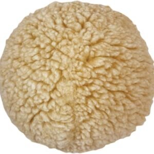 Plush Pom-Pom Dog Toy - Soft, round plush pom-pom dog toy, durable stuffed with plush.