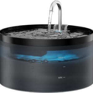 Cat Water Fountain: 108oz/3.2L Cat Fountain Super Silent Pet Water Fountain - Water Fountains for Cats Indoor - Faucet Cat Fountain - Quiet Water Pump - Suitable for Cats and Dogs -
