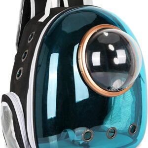 Pet Space Capsule Backpack, Transparent, Breathable, and Heat-Insulating
