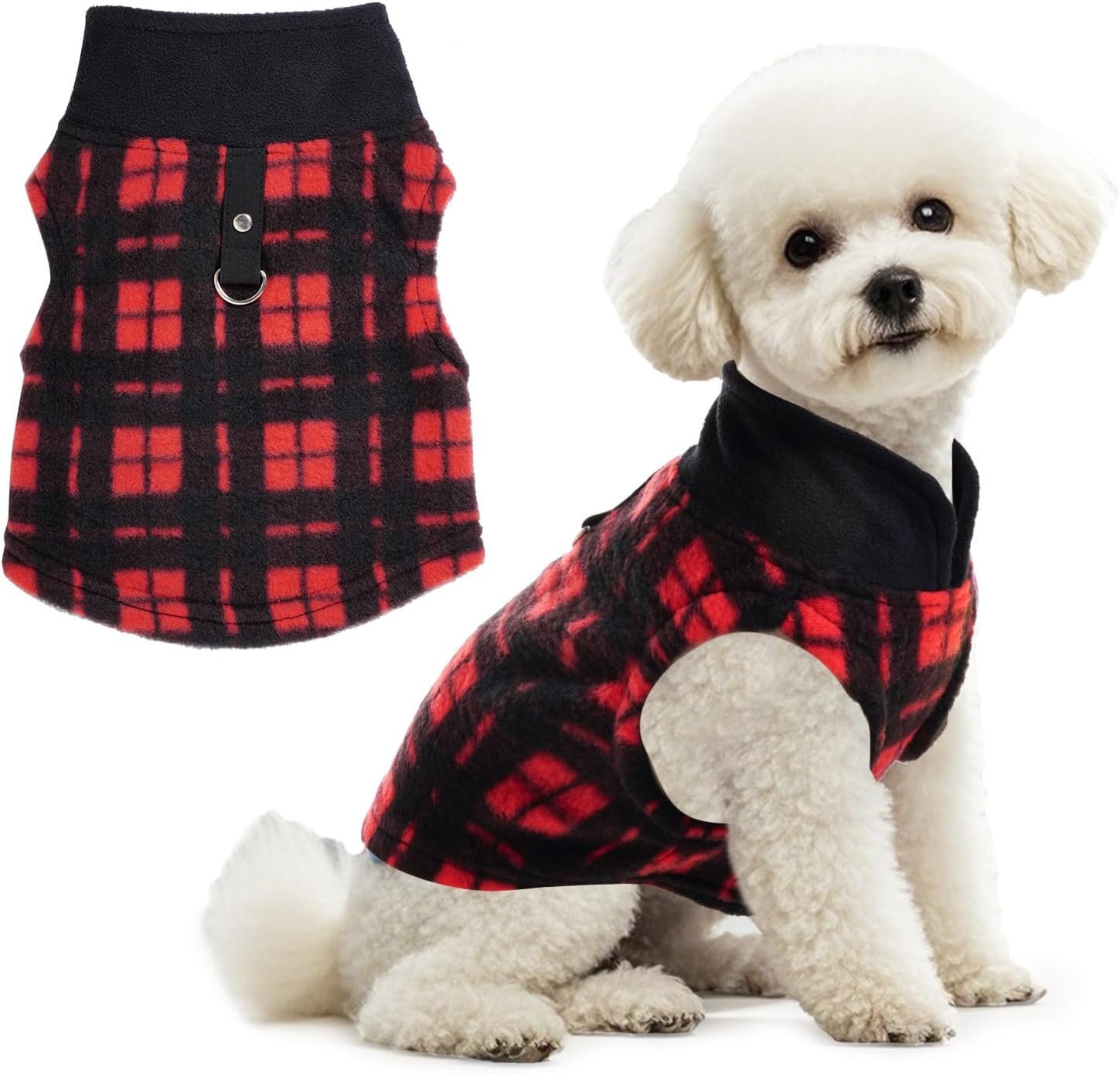 Plaid Fleece Puppy Pullover