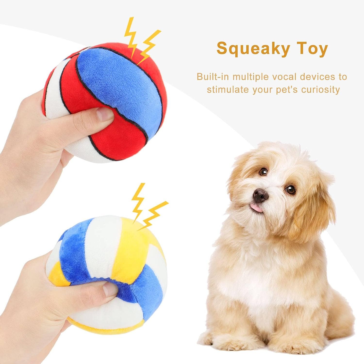 2-Pack Interactive Dog Toy Balls, Suitable for Small and Medium-Sized Dogs - Image 2