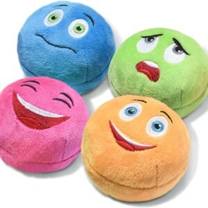 Squeaky Dog Toys, Stuffed Plush Puppy Toy Balls