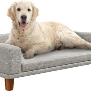Dog sofa, pet bed with comfortable cushion and removable washable cover
