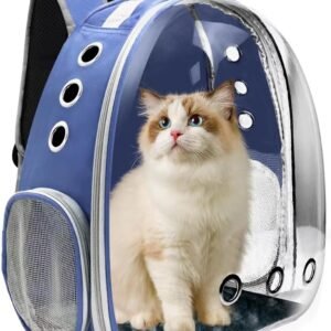 Cat backpack, breathable design, suitable for carrying kittens and puppies