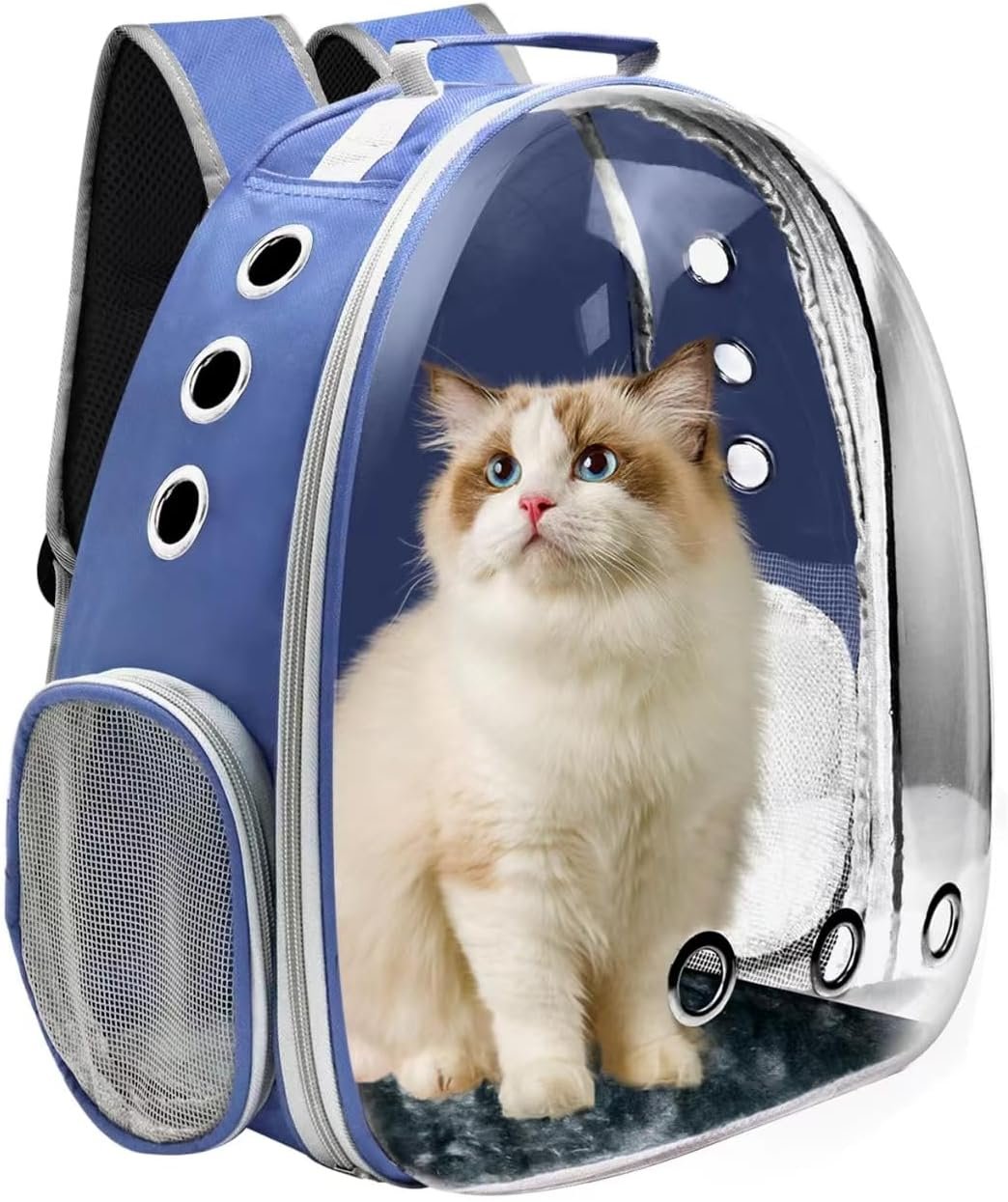 Cat backpack, breathable design, suitable for carrying kittens and puppies